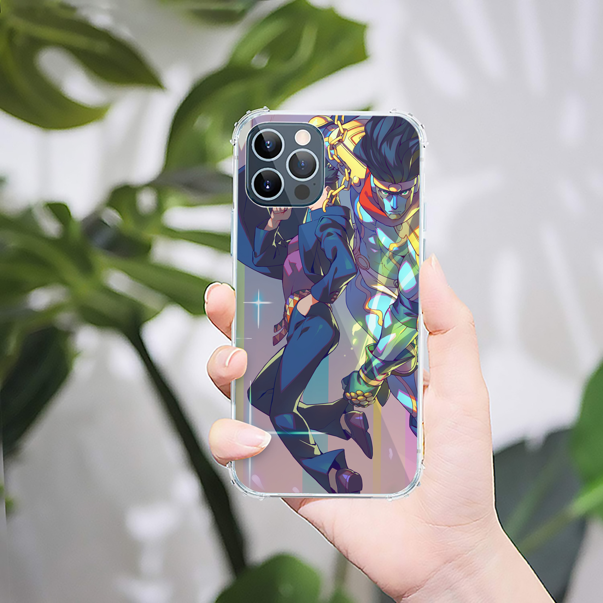 （画像用） ジョジョの奇妙な冒険 JoJo's Bizarre Adventure 【iPhone 12シリーズ対応】透明スマホケース（クリアソフトケース）